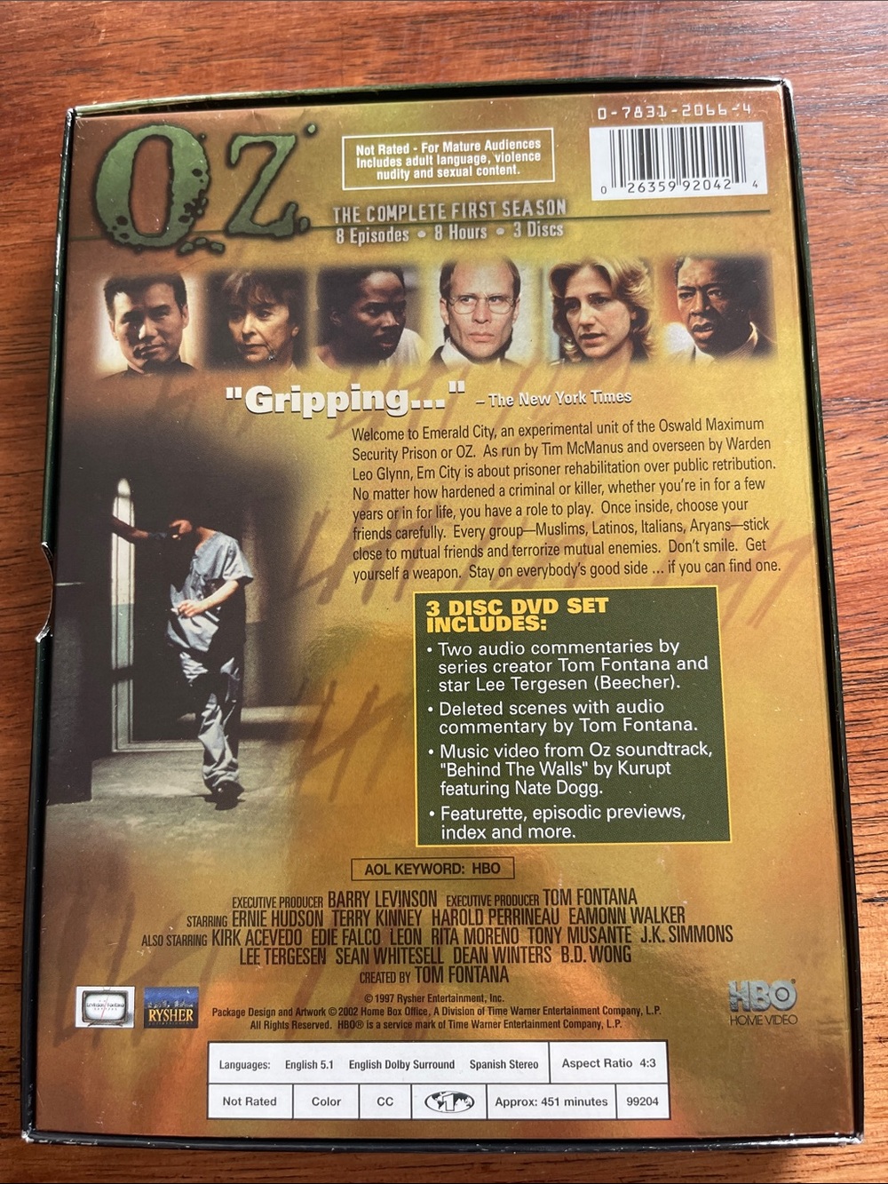 OZ Seasons 1-3 DVD Box Set - Picture 3 of 10